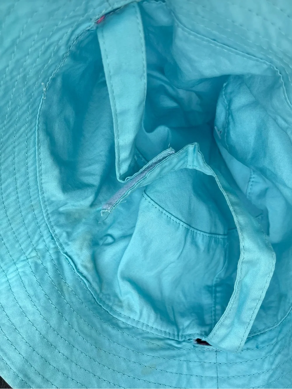 Buc-ee's Blue/Teal pink sun hat  NWT
